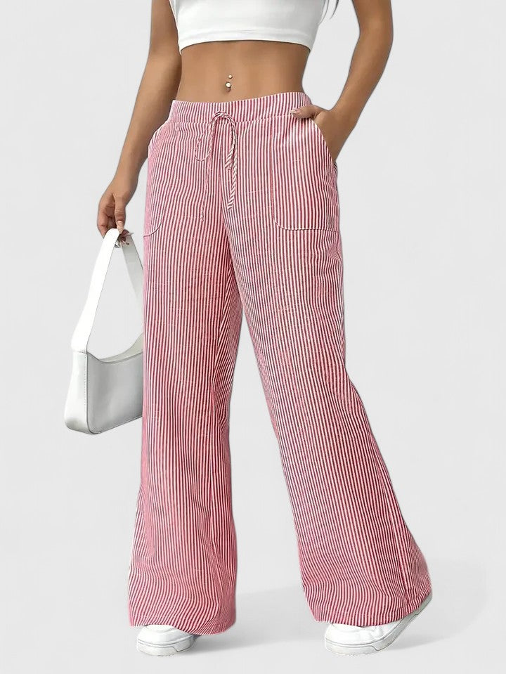 Dany – Wide Breathable Pants with Elegant Details