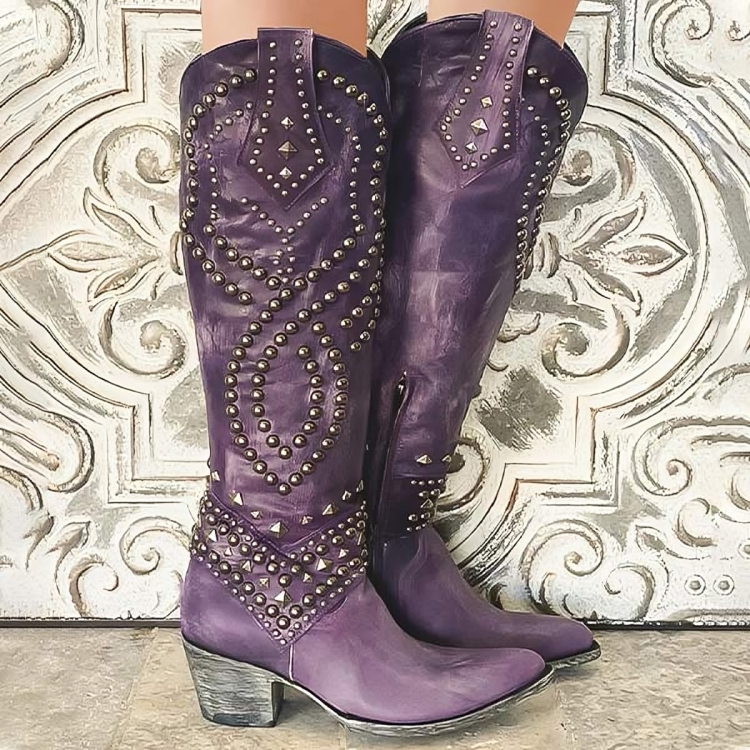 Rufa - Western Knee-High Boots