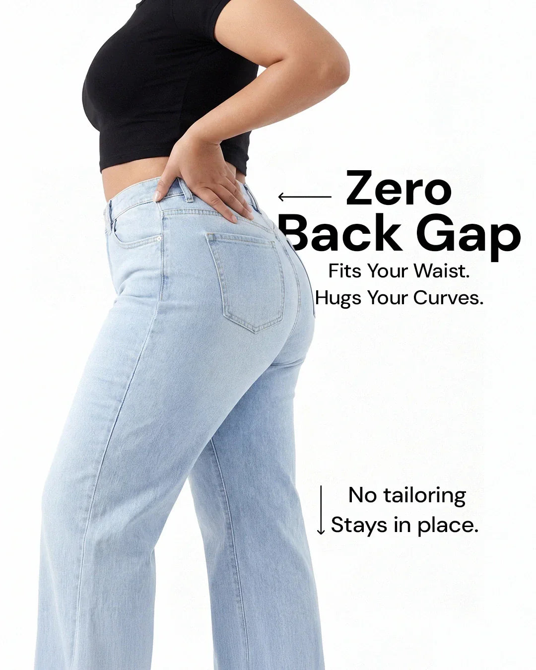 Remerie - Mid Rise BBL Wide Leg Jeans