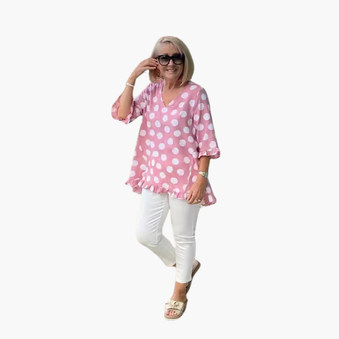Evelyn | Stylish V-Neck Blouse
