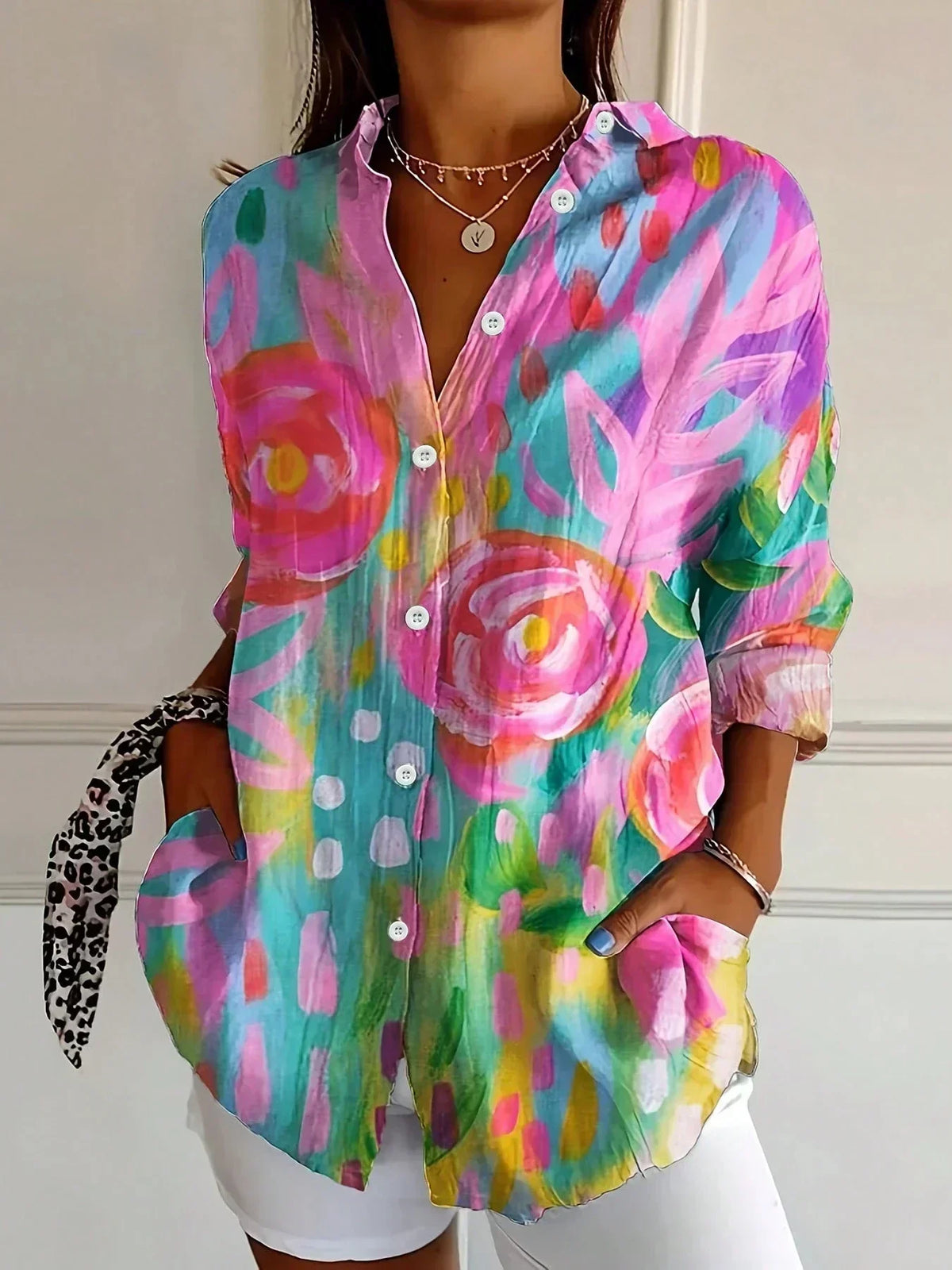 Alerry - Colorful Pattern Blouse