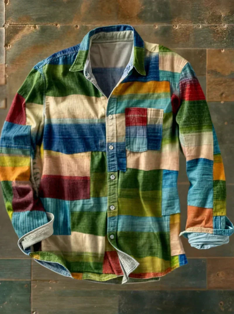 Kellan – Premium Patchwork Statement Shirt