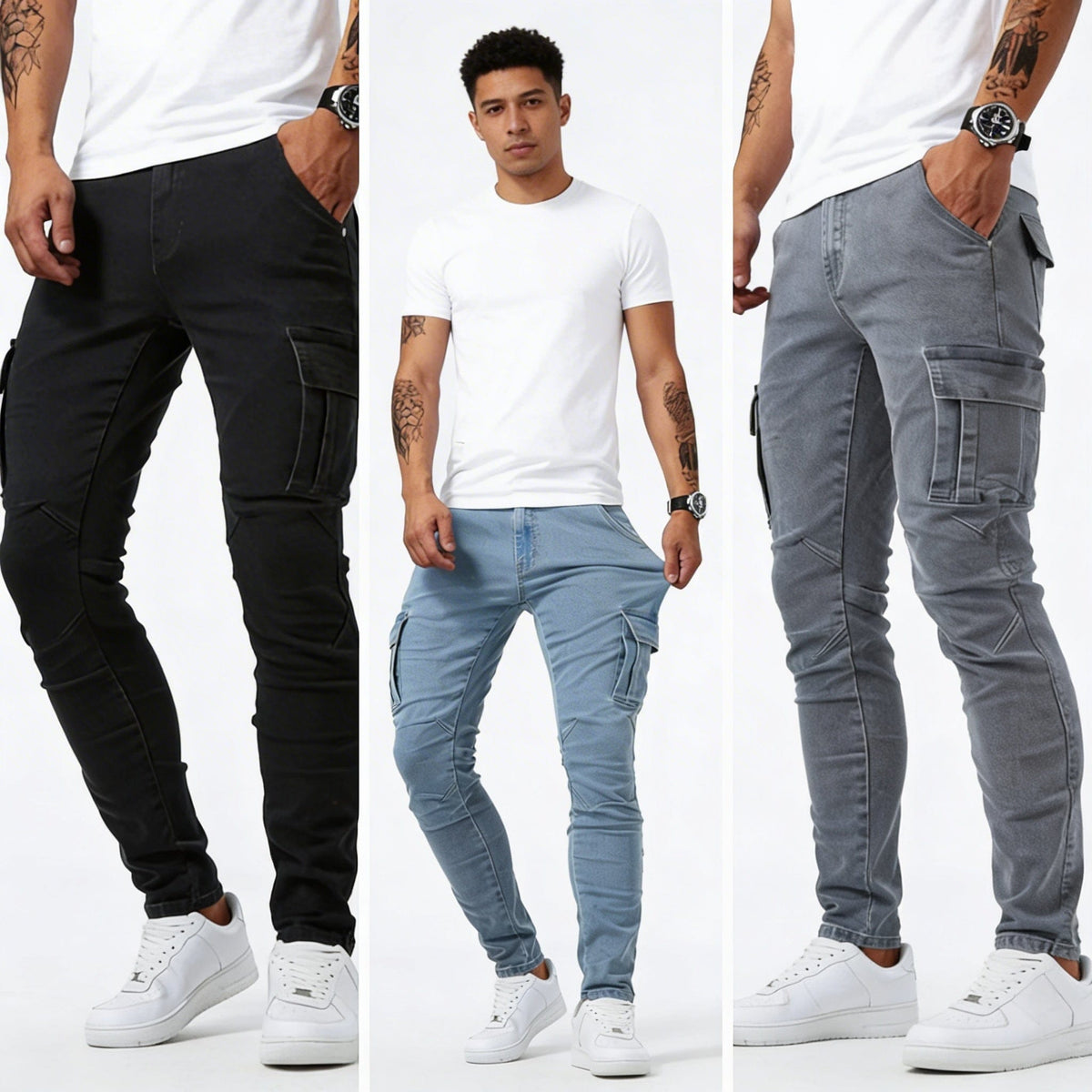 Brandon - Modern Cargo Jeans